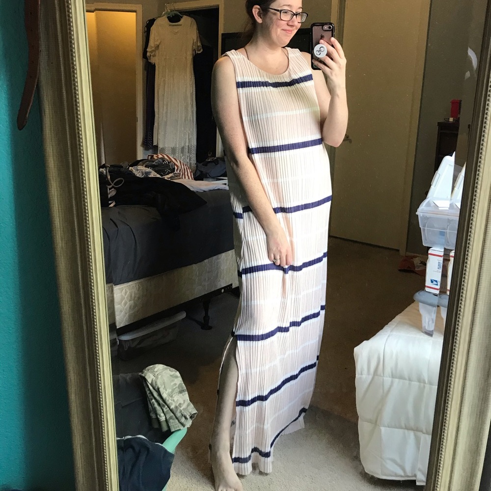 Anthropologie Ethereal by paper crane striped maxi dress